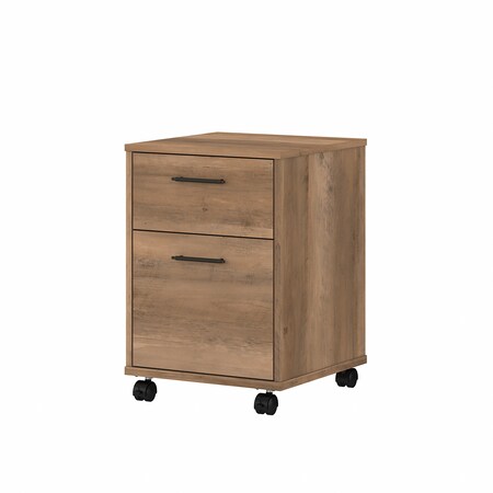 Bush Furniture Key West 2 Drawer Mobile File Cabinet in Reclaimed Pine KWF116RCP-03